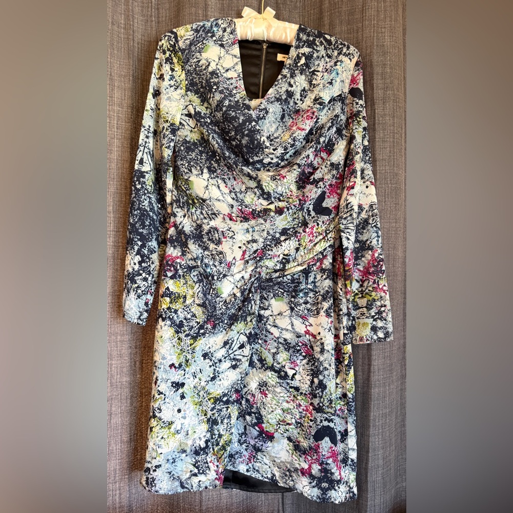 Helmut Lang Abstract Print Dress